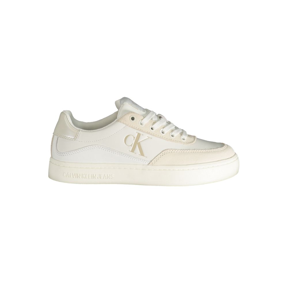 Calvin Klein Bianco Polyurethane Women Sneaker - GET THE BRAND