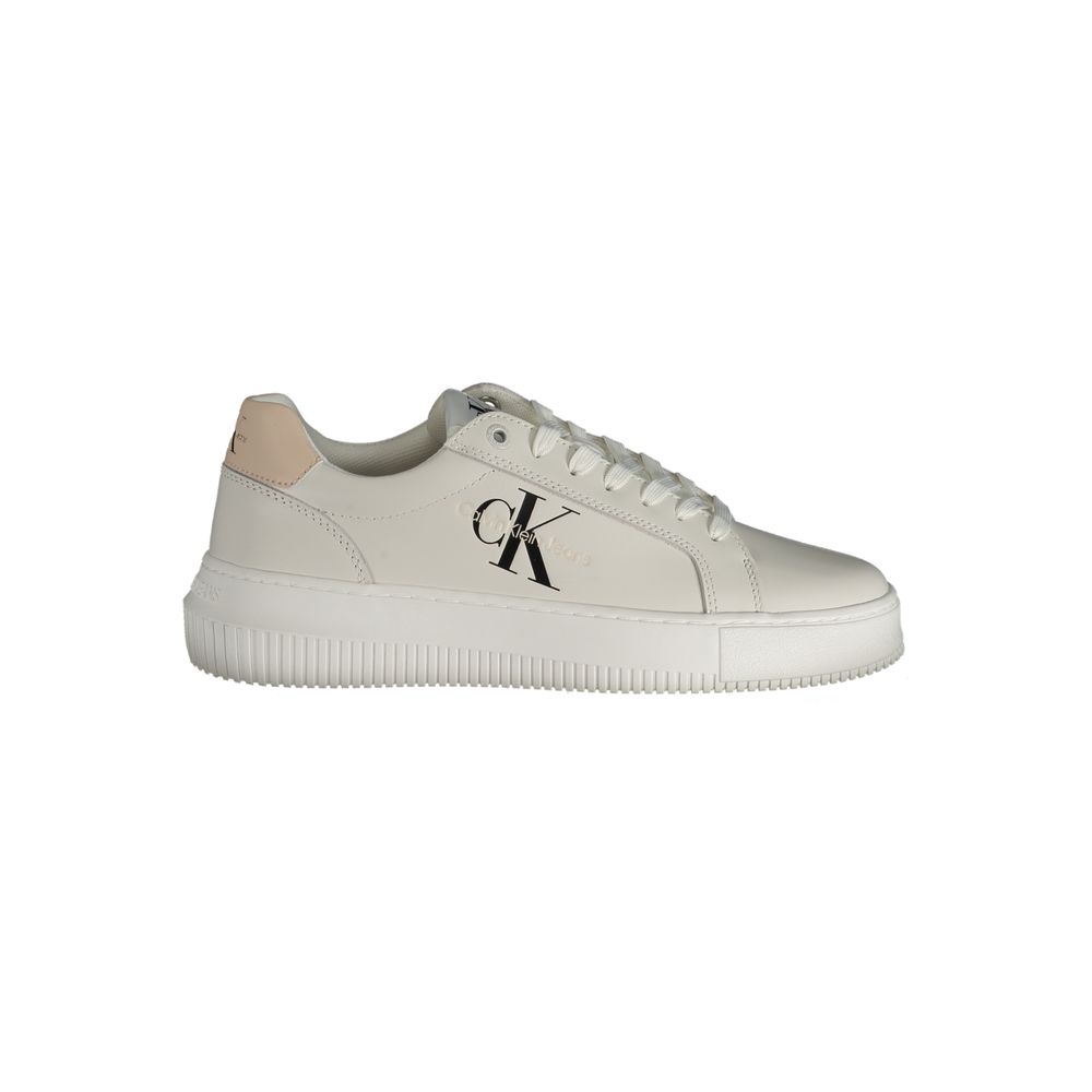 Calvin Klein Bianco Polyurethane Women Sneaker - GET THE BRAND