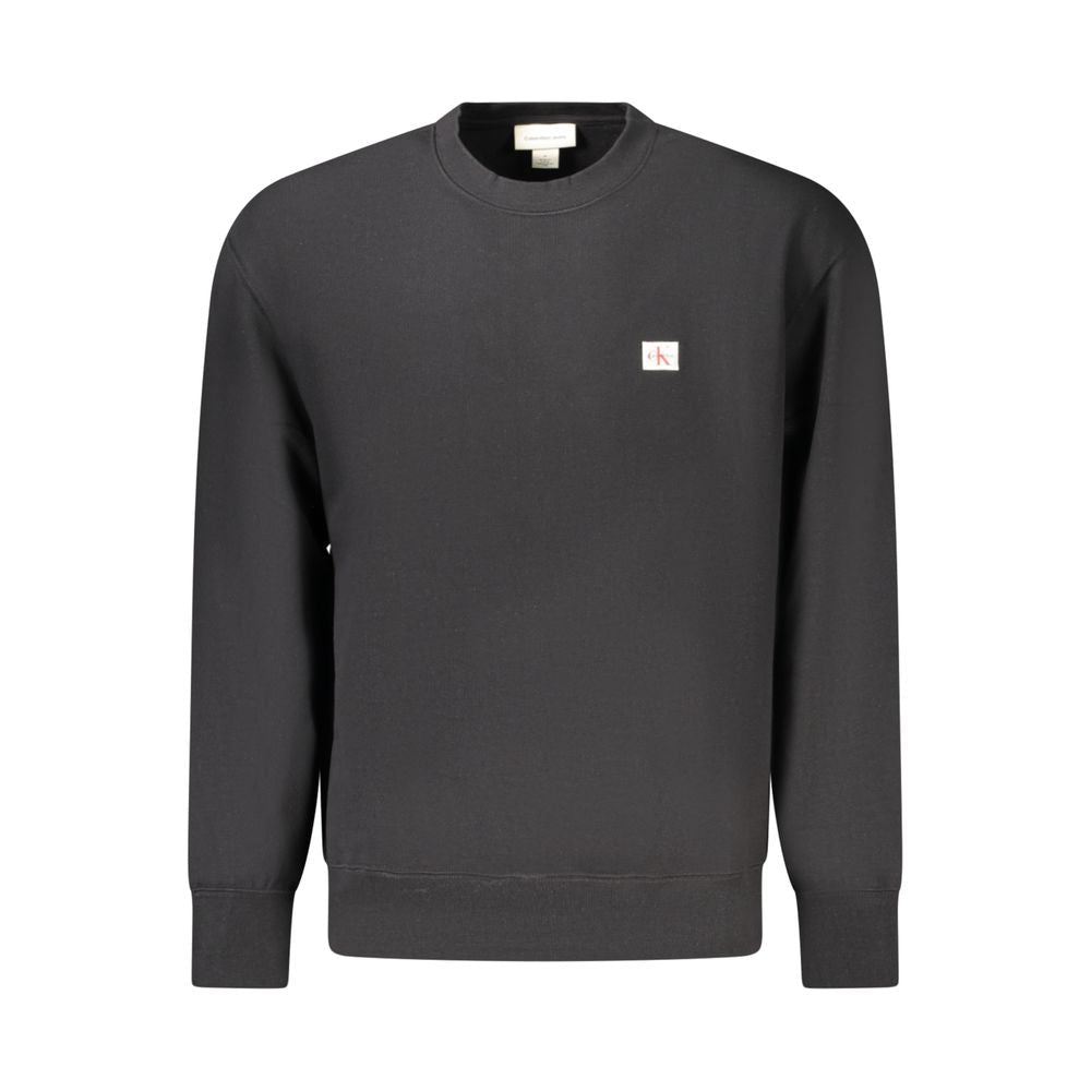 Calvin Klein Black Cotton Men Sweatshirt - GET THE BRAND