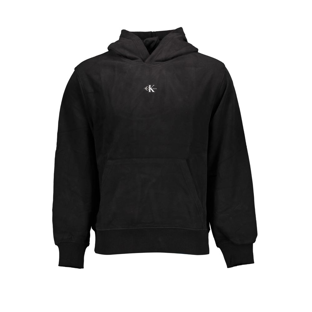 Calvin Klein Black Cotton Men's Hoodie - GET THE BRAND