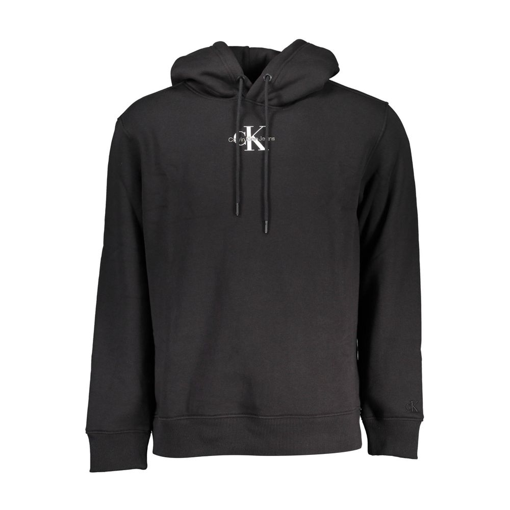 Calvin Klein Black Cotton Men's Sweater Hoodie - GET THE BRAND