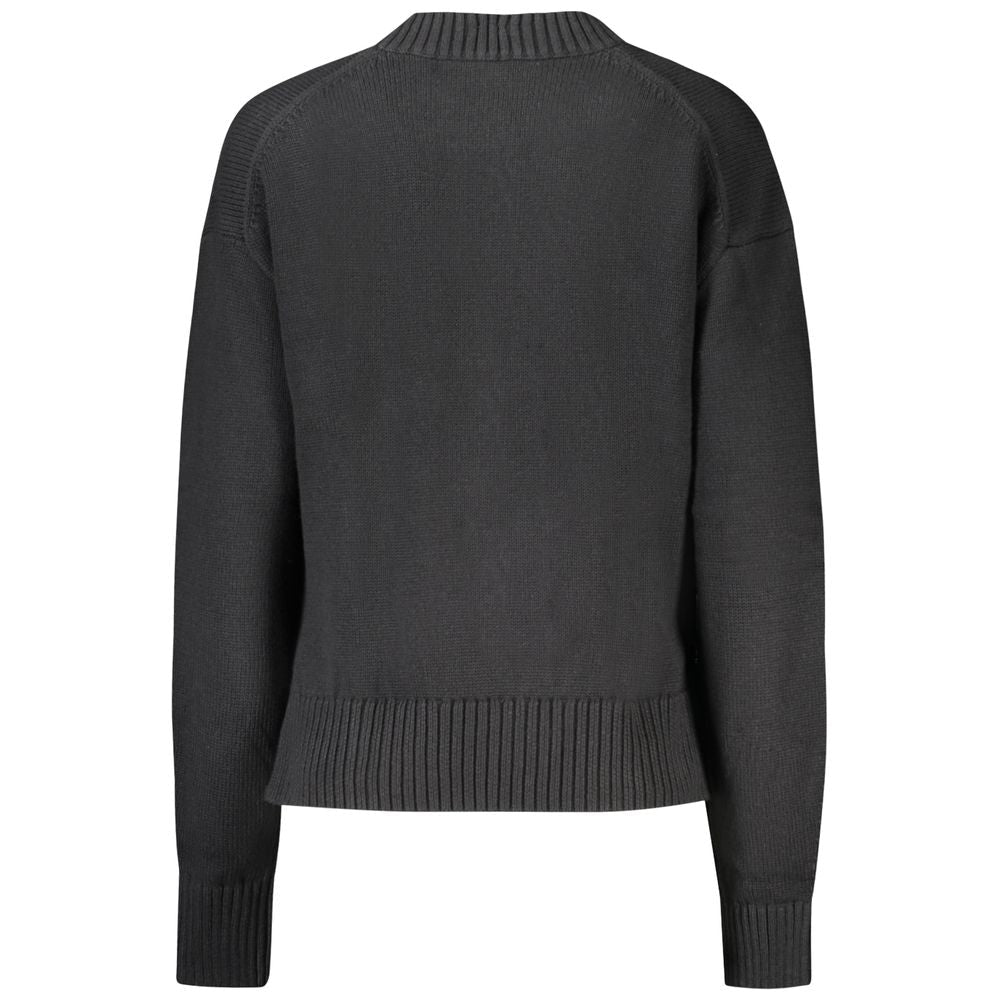 Calvin Klein Black Cotton Women Sweater - GET THE BRAND