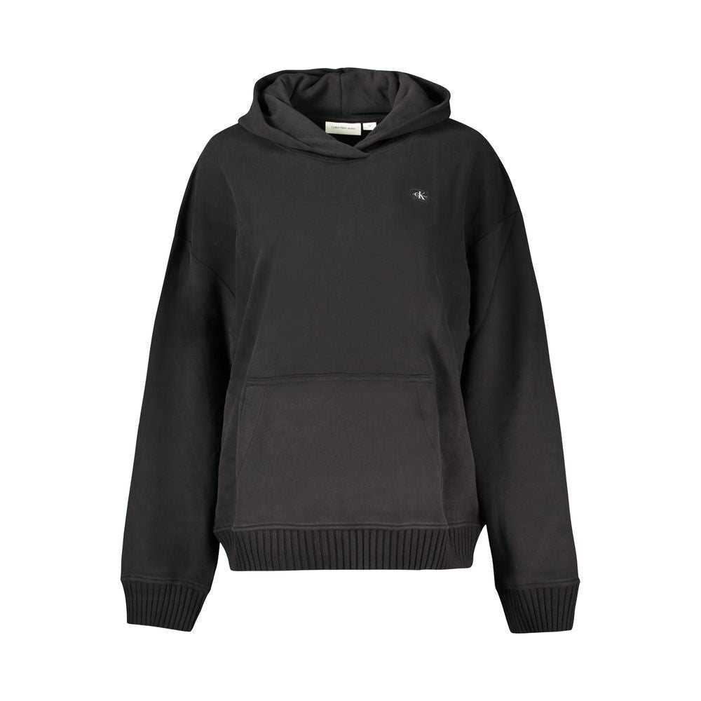Calvin Klein Black Cotton Women Sweatshirt - GET THE BRAND