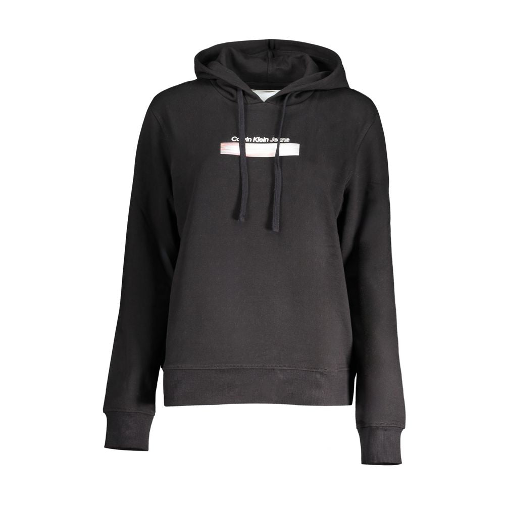 Calvin Klein Black Cotton Women's Sweatshirt - GET THE BRAND