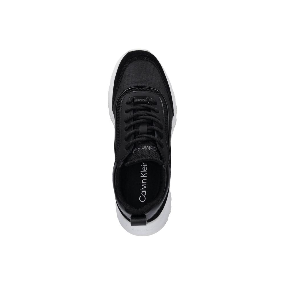 Calvin Klein Black Leather Athletic Sneakers - GET THE BRAND