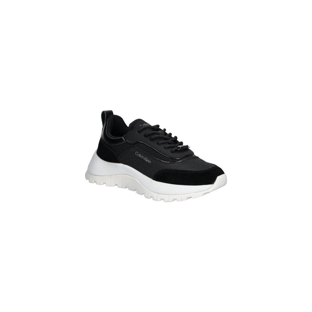 Calvin Klein Black Leather Athletic Sneakers - GET THE BRAND