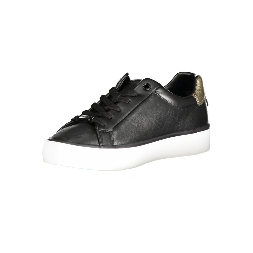 Calvin Klein Black Leather Women Sneaker - GET THE BRAND