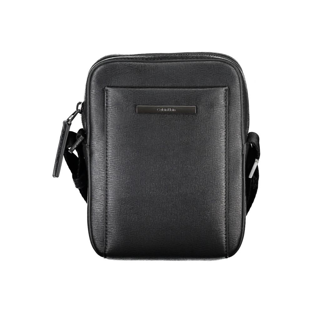 Calvin Klein Black Polyurethane Men Shoulder Bag - GET THE BRAND