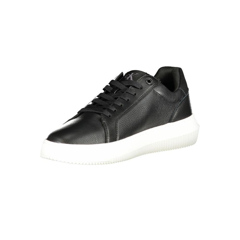 Calvin Klein Black Polyurethane Men Sneaker - GET THE BRAND