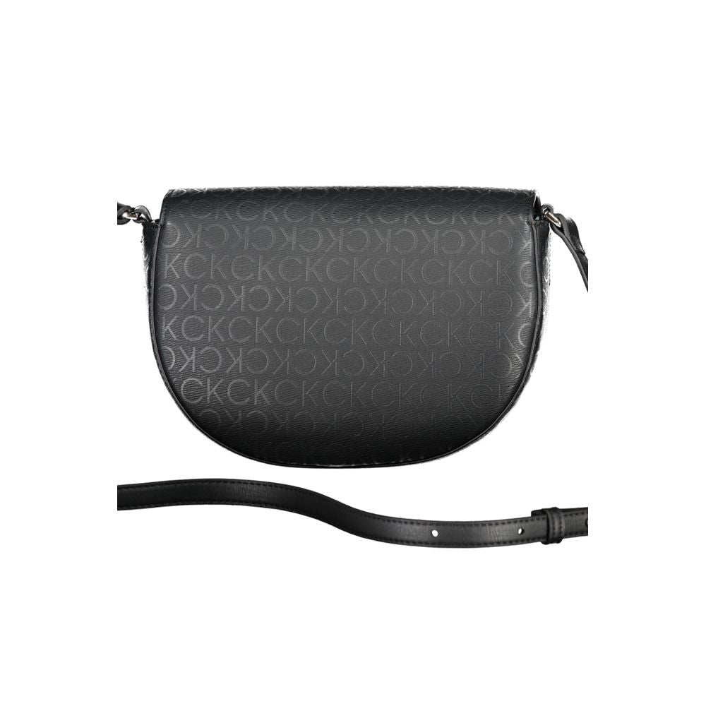 Calvin Klein Black Polyurethane Women Shoulder Bag - GET THE BRAND
