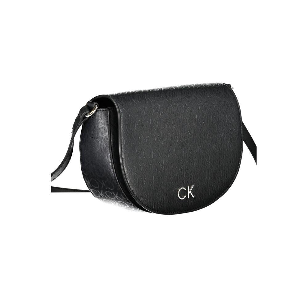 Calvin Klein Black Polyurethane Women Shoulder Bag - GET THE BRAND