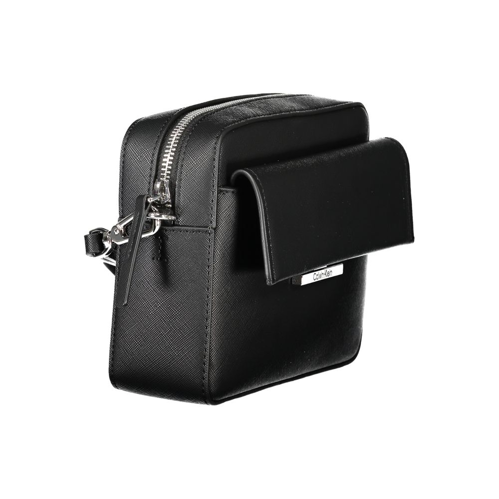 Calvin Klein Black Polyurethane Women's Shoulder Bag - GET THE BRAND