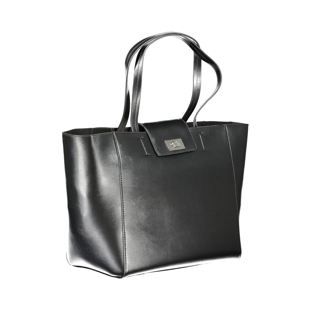 Calvin Klein Black Recycled Polyester Women Handbag - GET THE BRAND