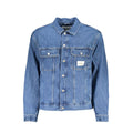 Calvin Klein Blu Cotton Men Jacket - GET THE BRAND