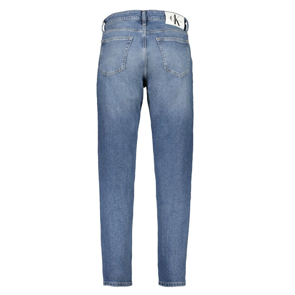 Calvin Klein Blu Cotton Men's Tapered Jean - GET THE BRAND