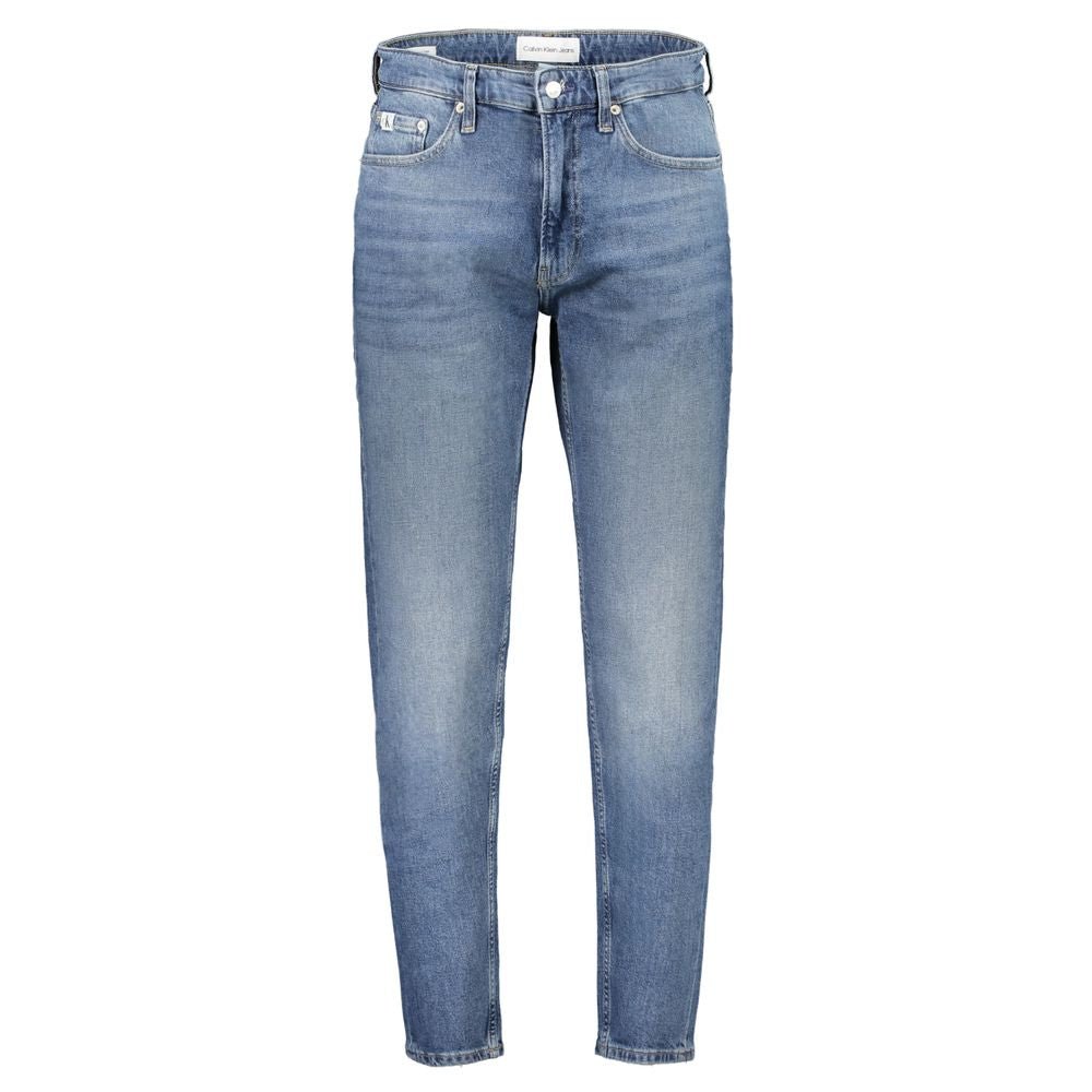 Calvin Klein Blu Cotton Men's Tapered Jean - GET THE BRAND