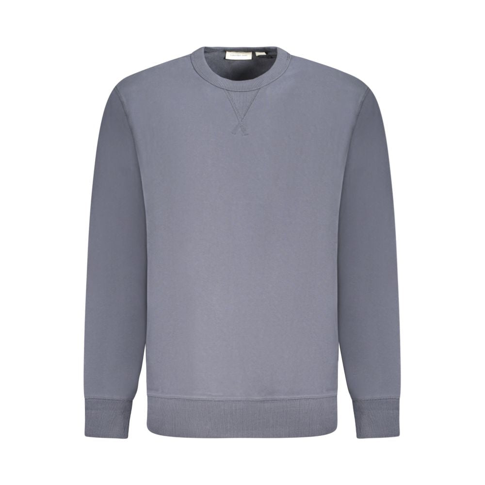 Calvin Klein Blue Cotton Men Sweater - GET THE BRAND