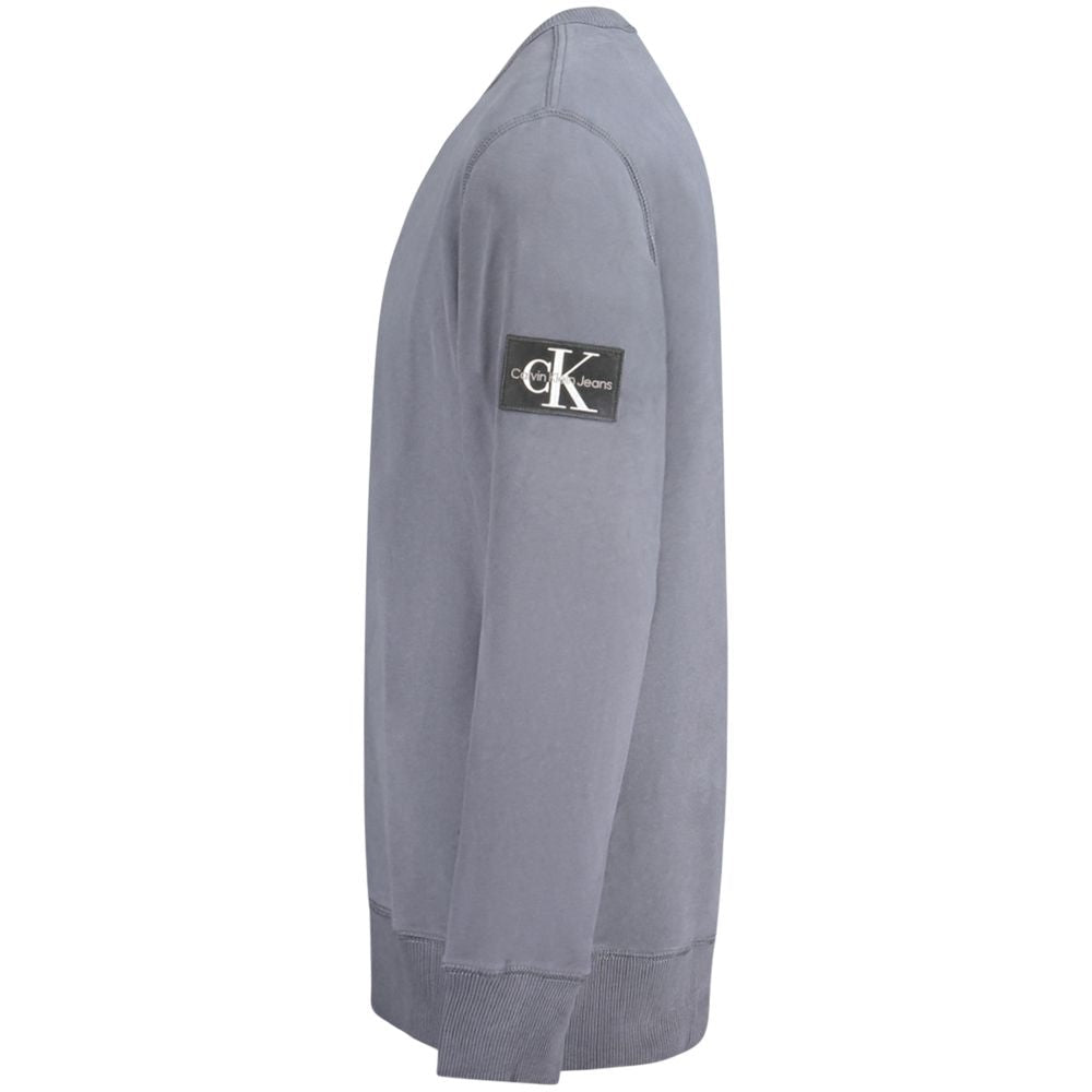 Calvin Klein Blue Cotton Men Sweater - GET THE BRAND