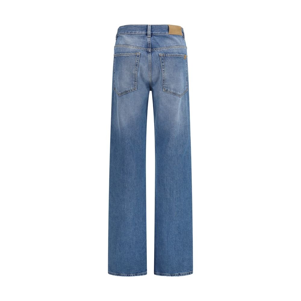 Calvin Klein Blue Cotton Straight-Leg Jeans - GET THE BRAND