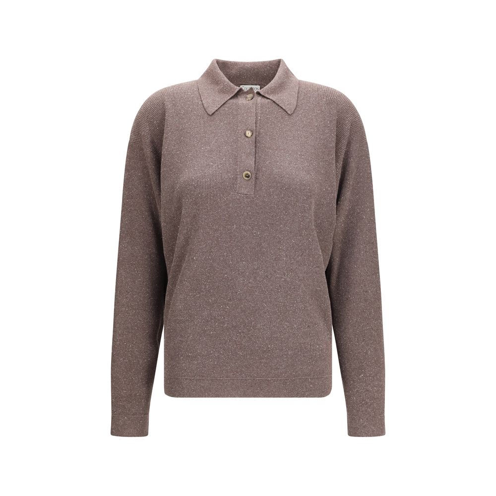 Calvin Klein Brown Silk Sweatshirt - GET THE BRAND