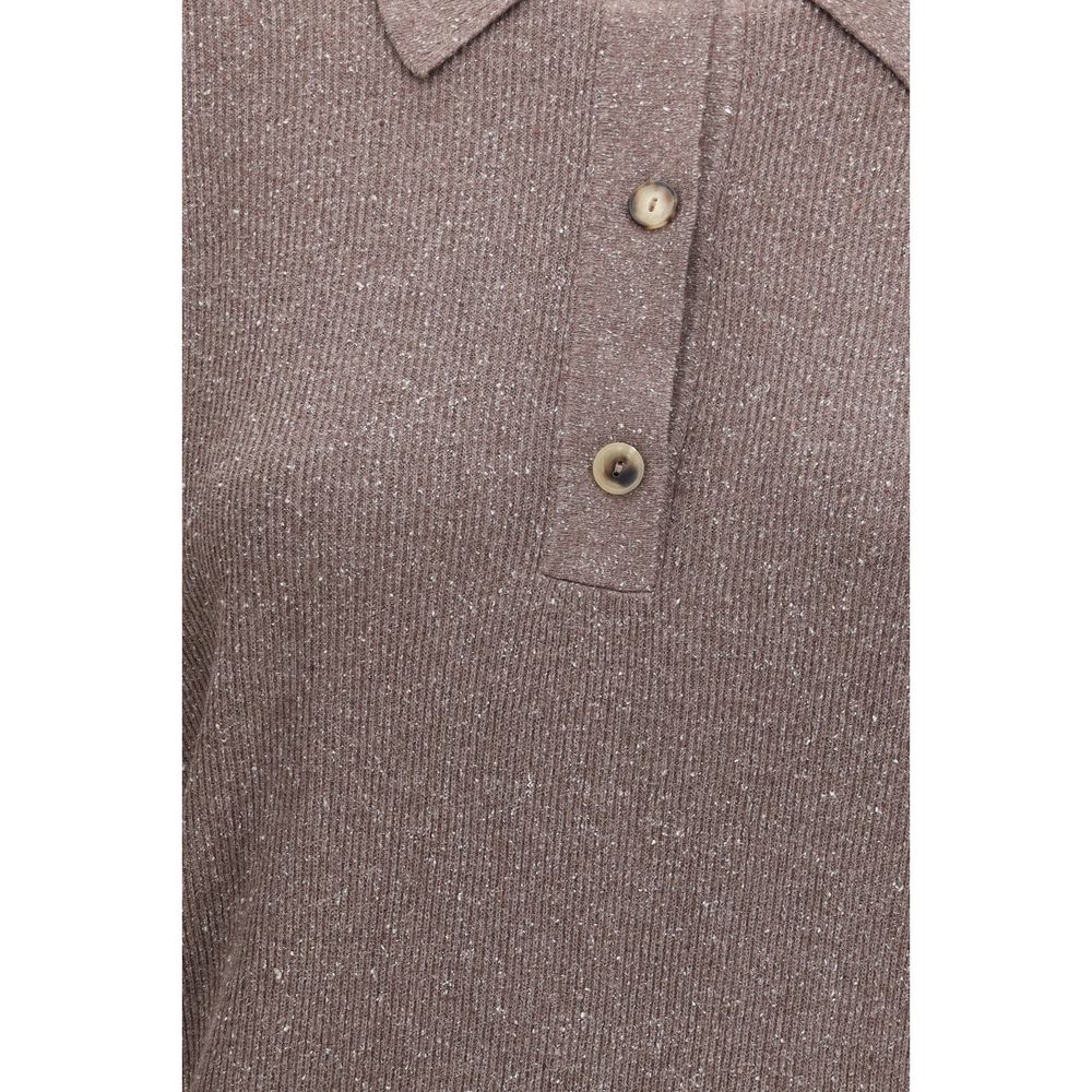 Calvin Klein Brown Silk Sweatshirt - GET THE BRAND