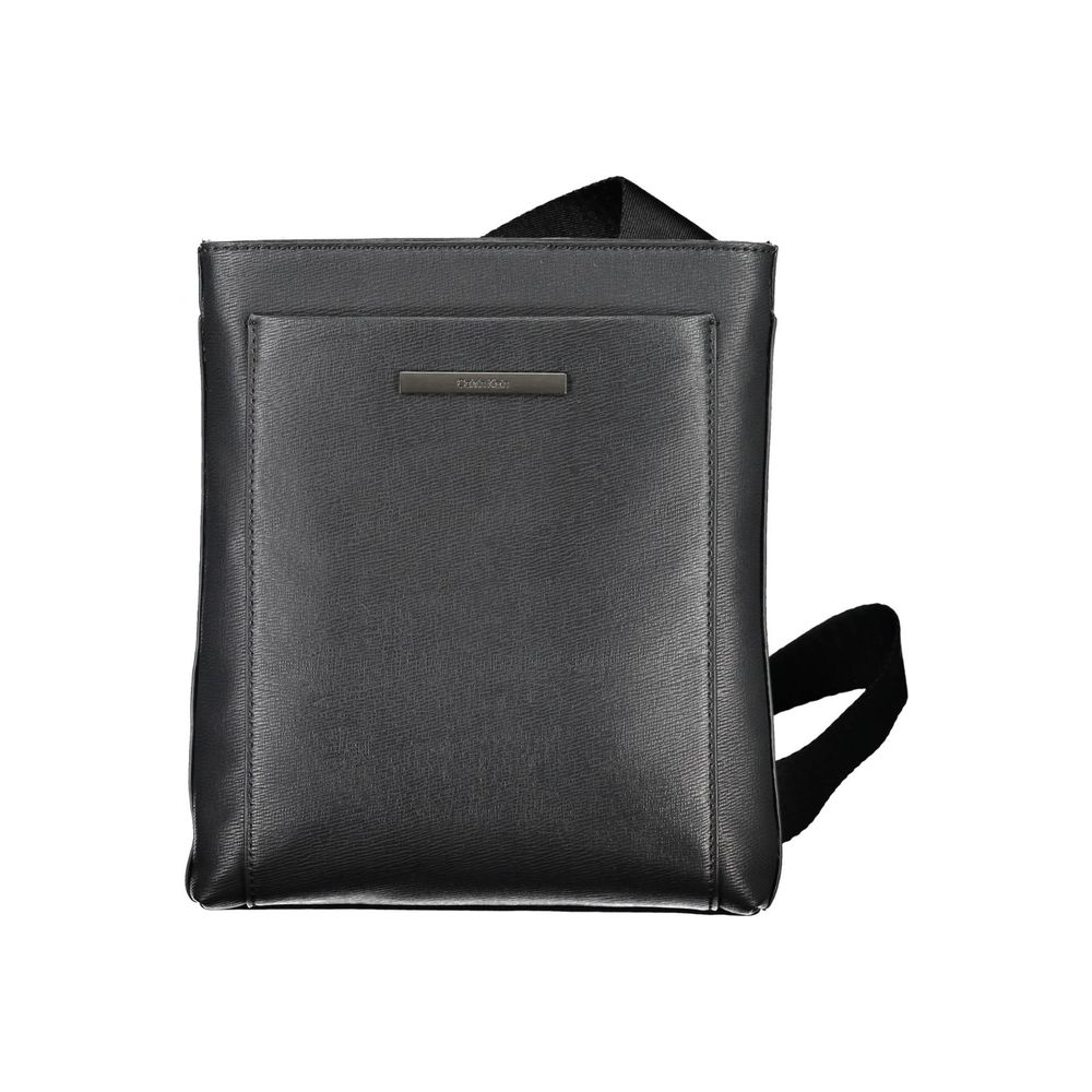 Calvin Klein Eco-Conscious Black Shoulder Bag with Logo - GET THE BRAND