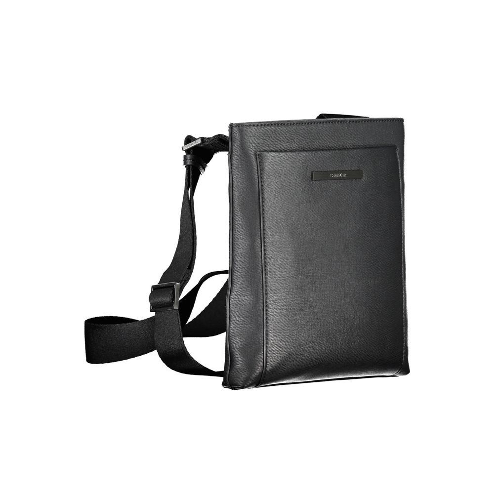 Calvin Klein Eco-Conscious Black Shoulder Bag with Logo - GET THE BRAND