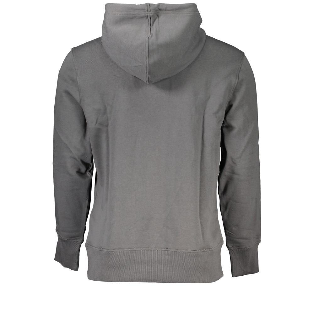 Calvin Klein Elegant Gray Hooded Sweatshirt - GET THE BRAND