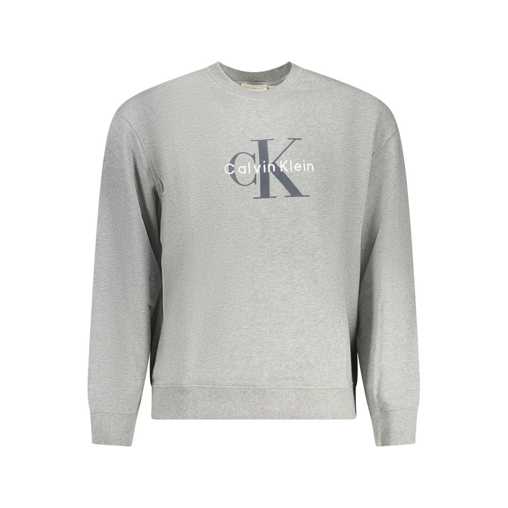 Calvin Klein Gray Cotton Men's Sweatshirt - GET THE BRAND