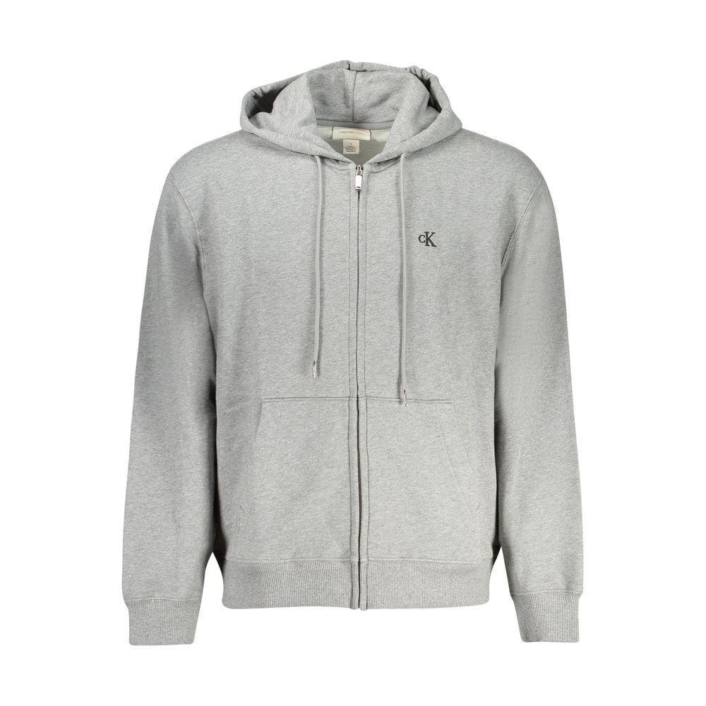 Calvin Klein Grigio Cotton Men Sweatshirt - GET THE BRAND