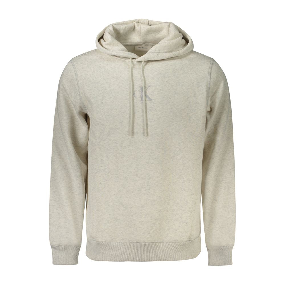 Calvin Klein Grigio Cotton Men's Hoodie - GET THE BRAND