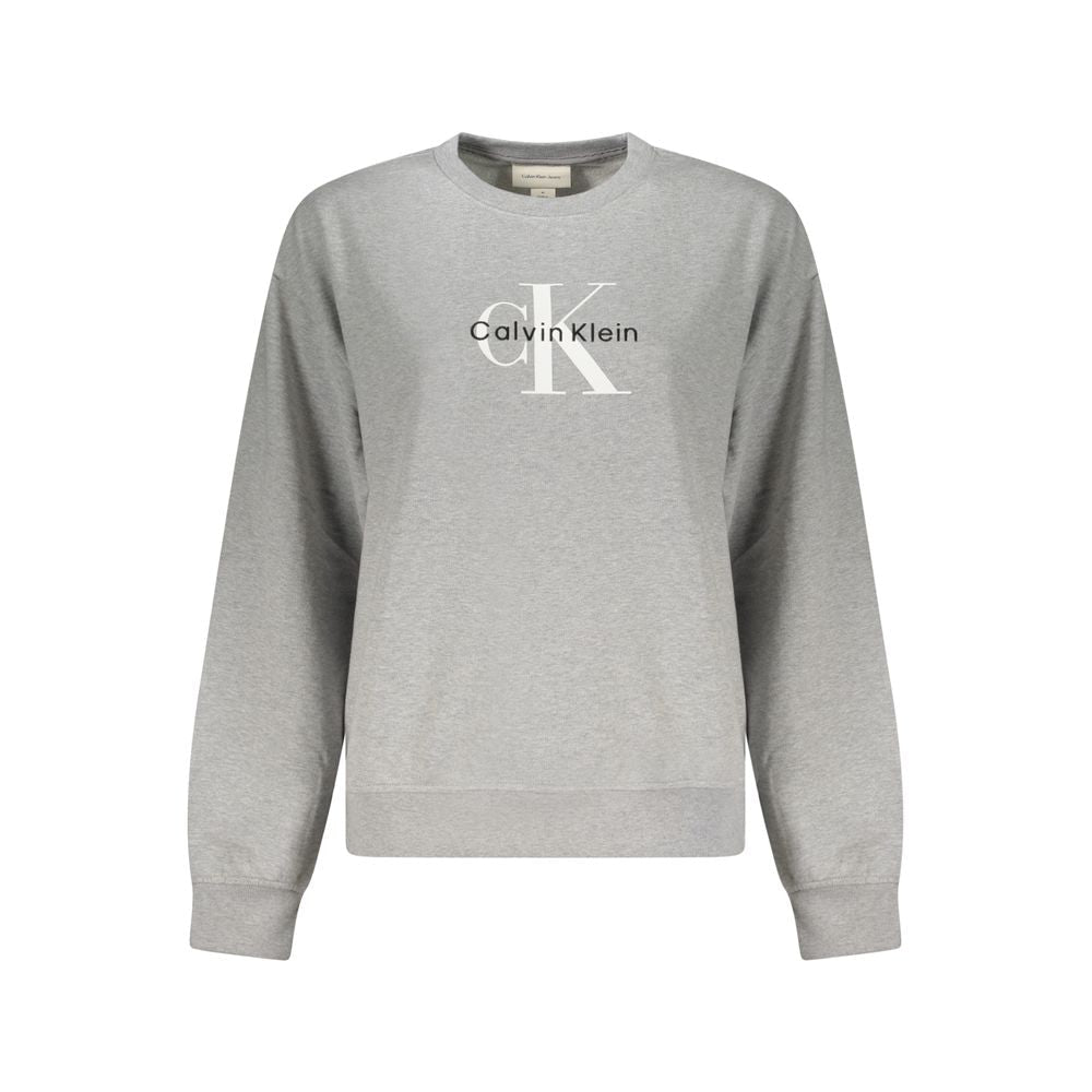 Calvin Klein Grigio Cotton Women Sweatshirt - GET THE BRAND