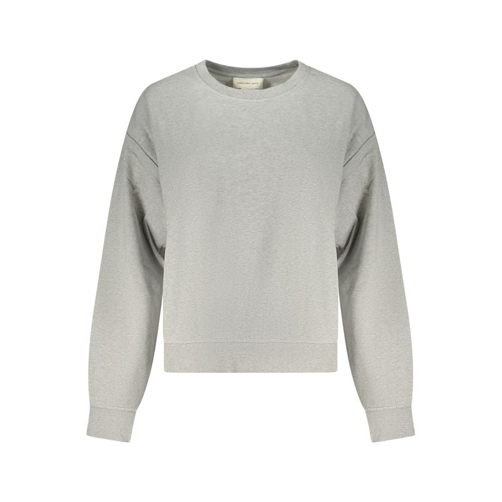 Calvin Klein Grigio Cotton Women Sweatshirt - GET THE BRAND