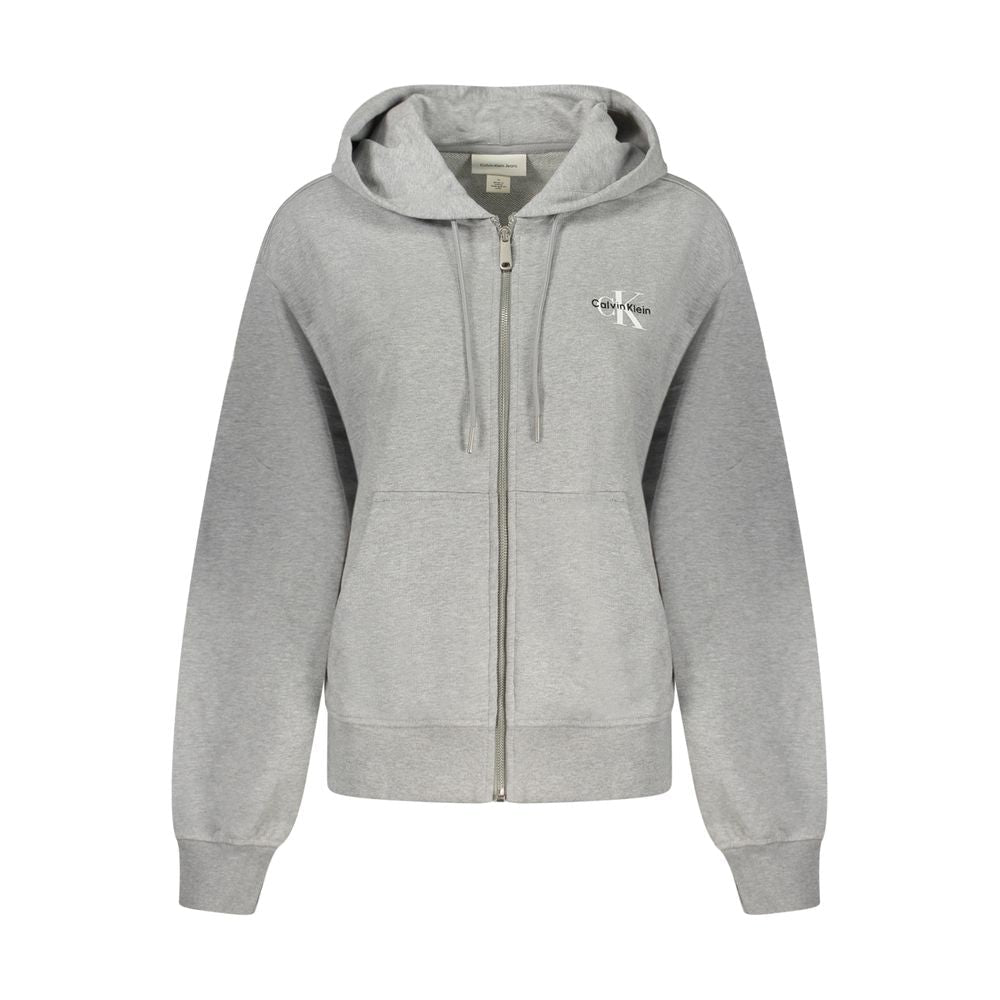Calvin Klein Grigio Cotton Women's Hoodie - GET THE BRAND