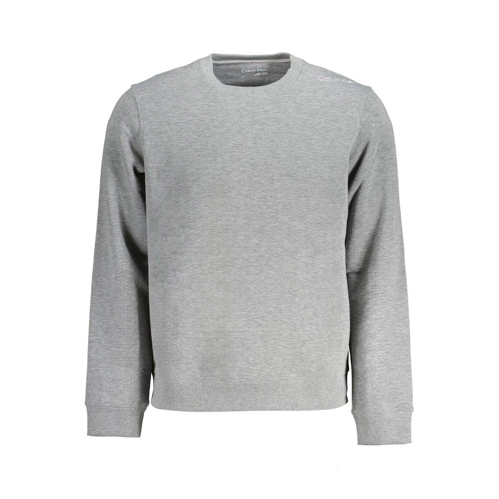 Calvin Klein Grigio Polyester Men Sweatshirt - GET THE BRAND
