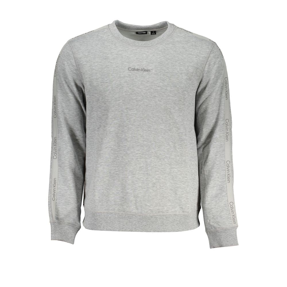 Calvin Klein Grigio Polyester Men Sweatshirt - GET THE BRAND