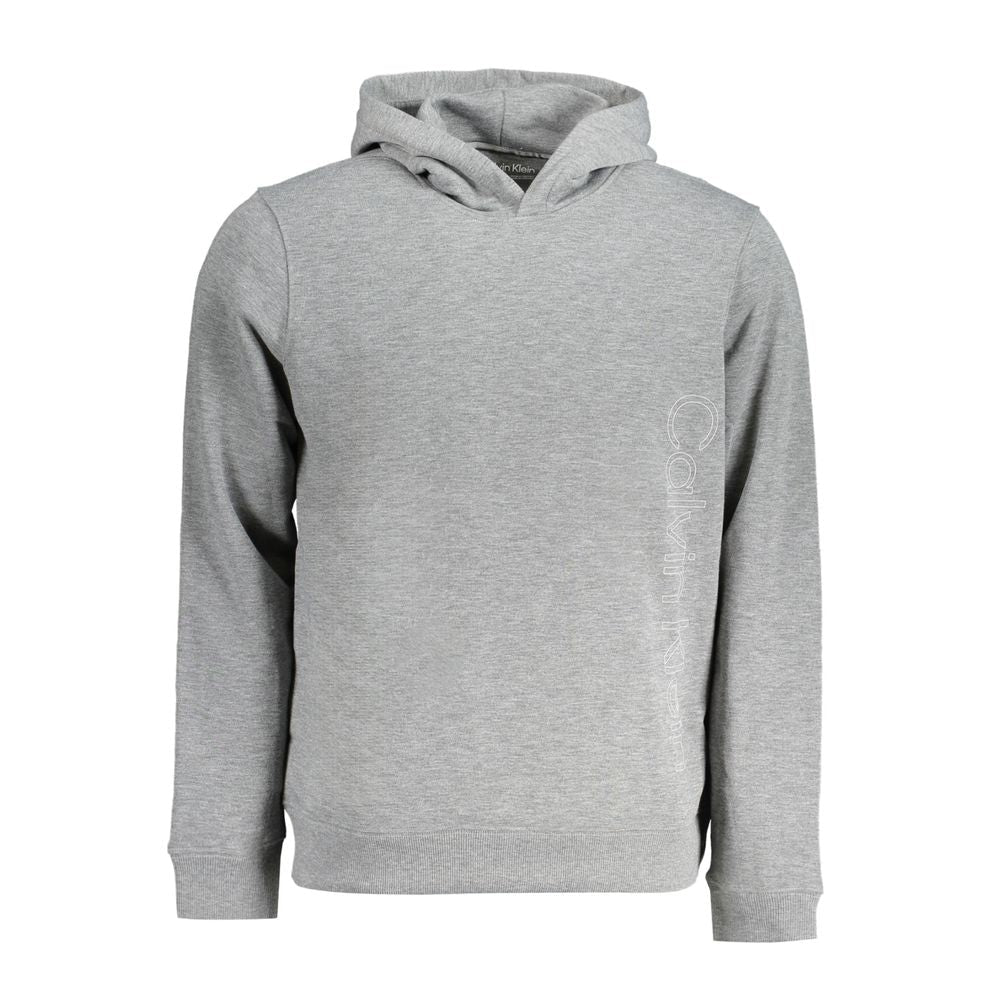 Calvin Klein Grigio Polyester Men's Hoodie - GET THE BRAND