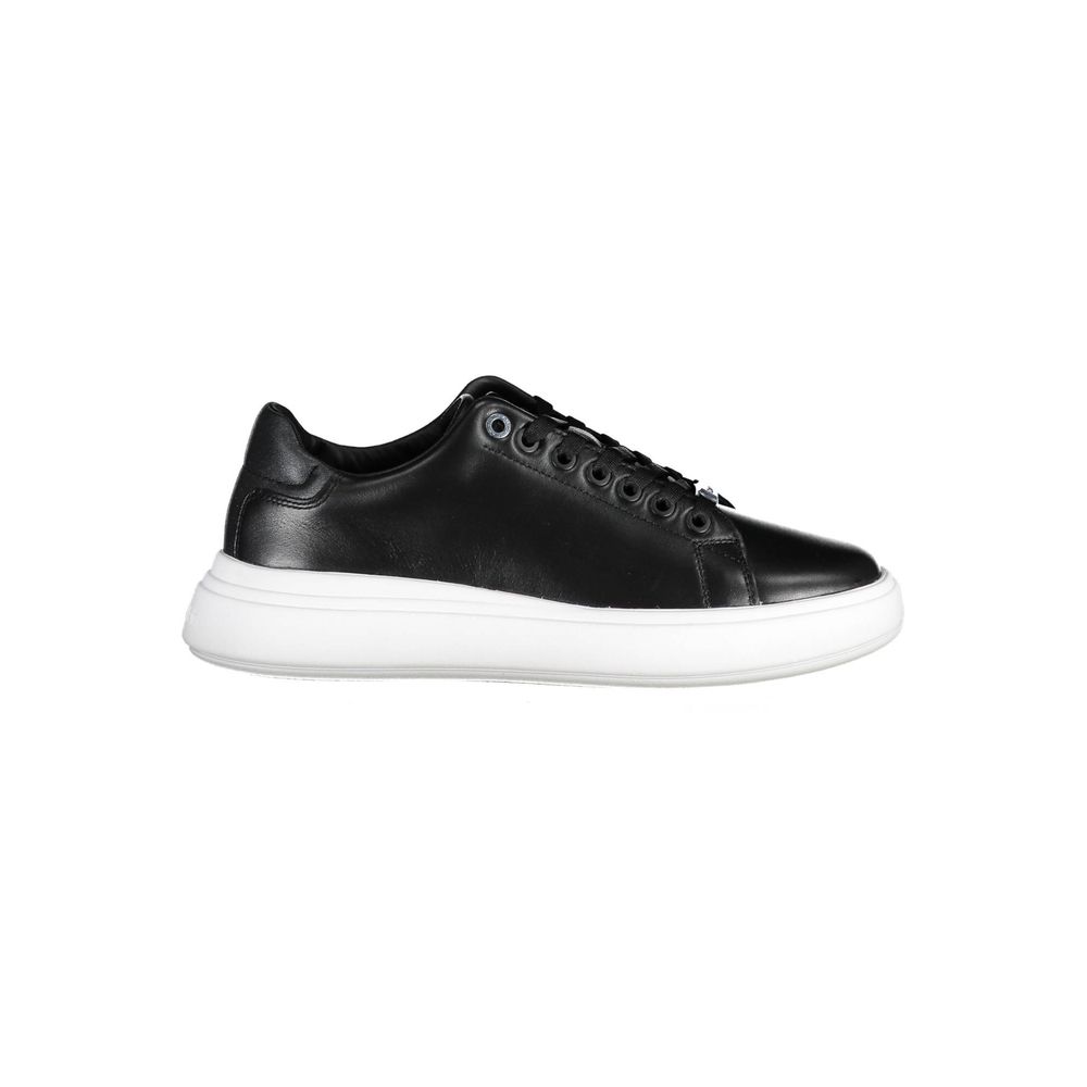 Calvin Klein Nero Pelle Donna Sneaker - GET THE BRAND