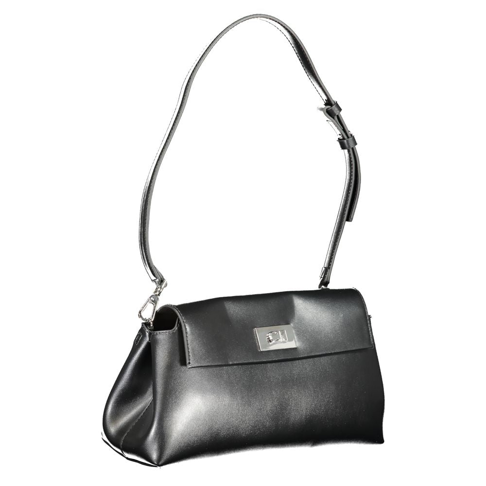 Calvin Klein Nero Polyurethane Women Shoulder Bag - GET THE BRAND