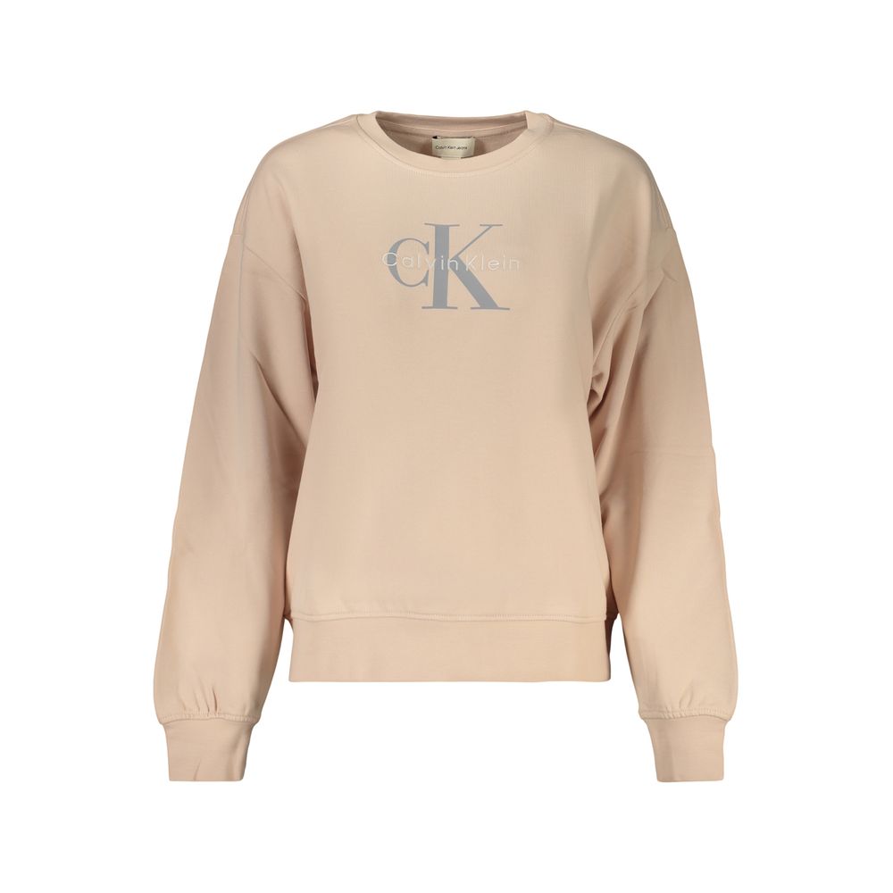 Calvin Klein Pink Cotton Women's Sweatshirt - GET THE BRAND
