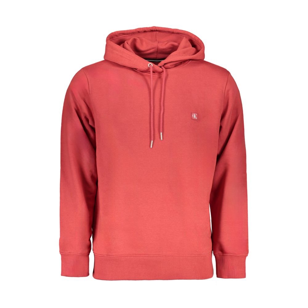 Calvin Klein Red Cotton Men Sweatshirt - GET THE BRAND