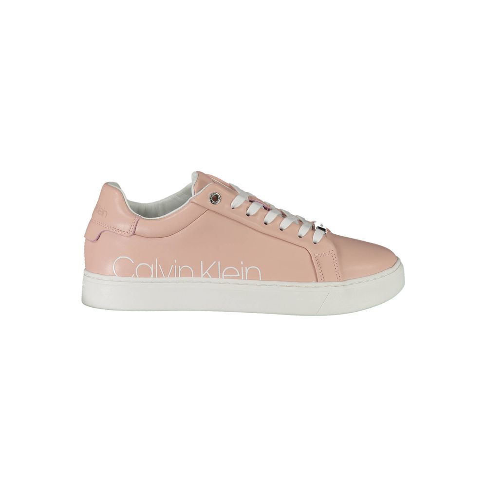 Calvin Klein Rosa Leather Women Sneaker - GET THE BRAND