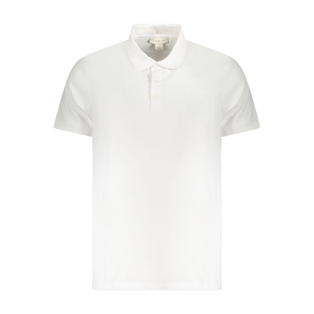 Calvin Klein White Cotton Men Polo - GET THE BRAND