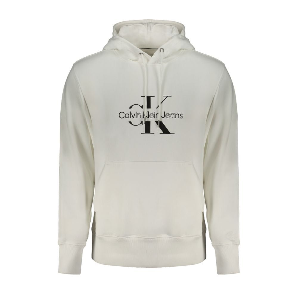 Calvin Klein White Cotton Men Sweater - GET THE BRAND