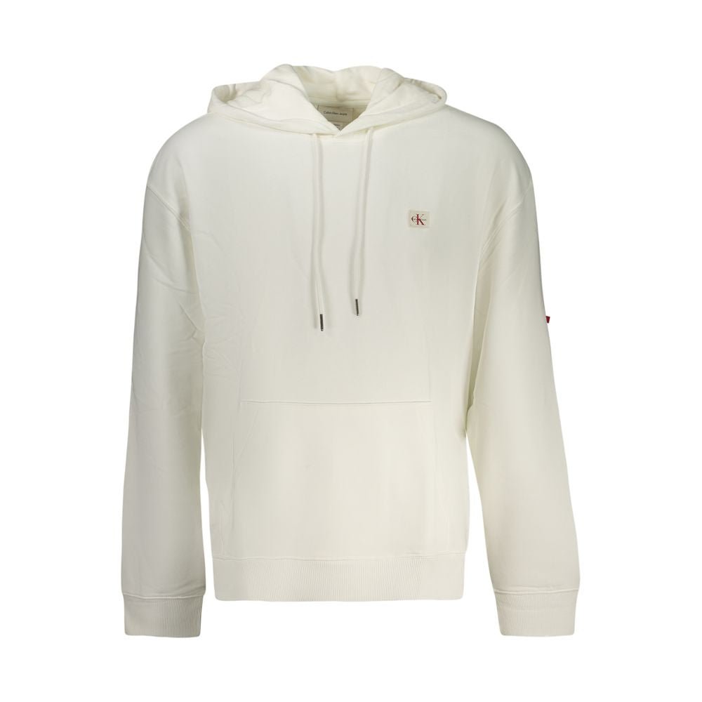 Calvin Klein White Cotton Men Sweatshirt - GET THE BRAND