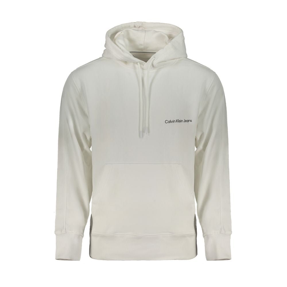 Calvin Klein White Cotton Men's Hooded Sweatshirt - GET THE BRAND