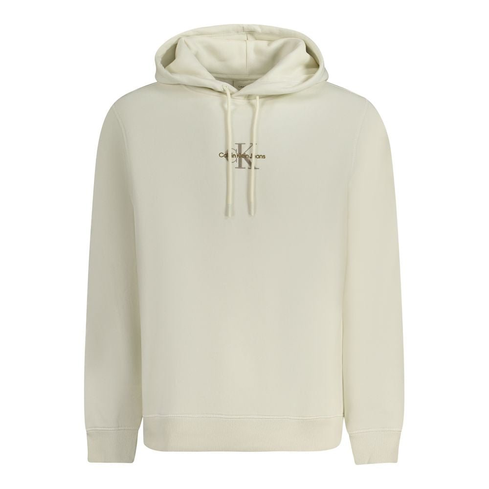 Calvin Klein White Cotton Men's Hoodie - GET THE BRAND