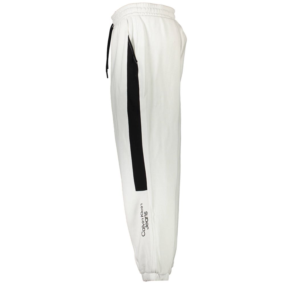 Calvin Klein White Cotton Men's Sweatpant - GET THE BRAND