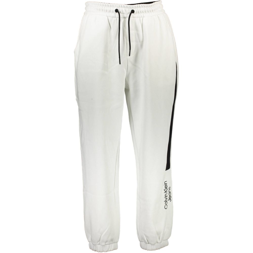 Calvin Klein White Cotton Men's Sweatpant - GET THE BRAND