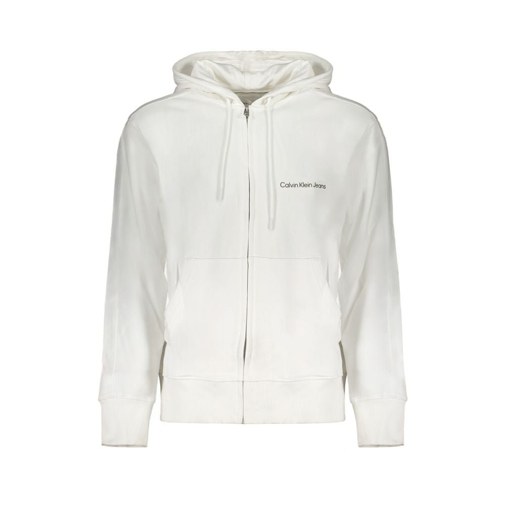 Calvin Klein White Cotton Men's Sweatshirt - GET THE BRAND